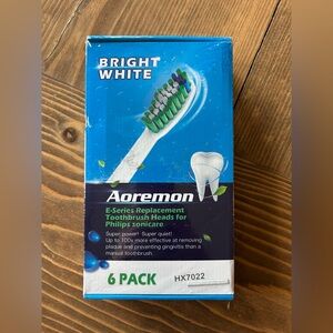 Aoremon E-Series Replacement Toothbrush Heads - 6 Pack